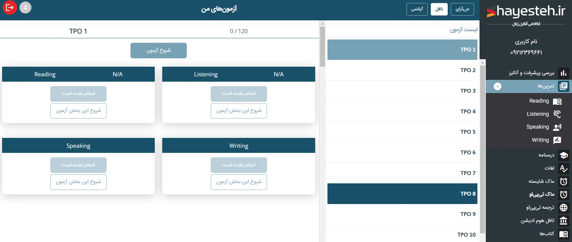 امتحان اسپیکینگ تافل ای بی تی زبان چگونه است؟